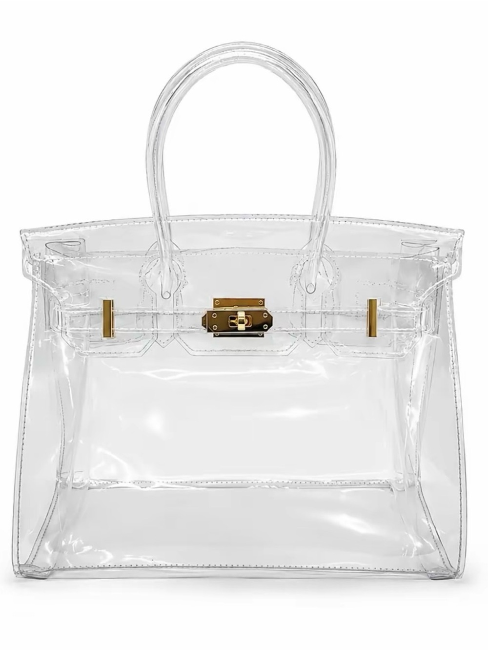 Jelly Gameday Concert Vinyl Kelly Hand Bag Clear Purse